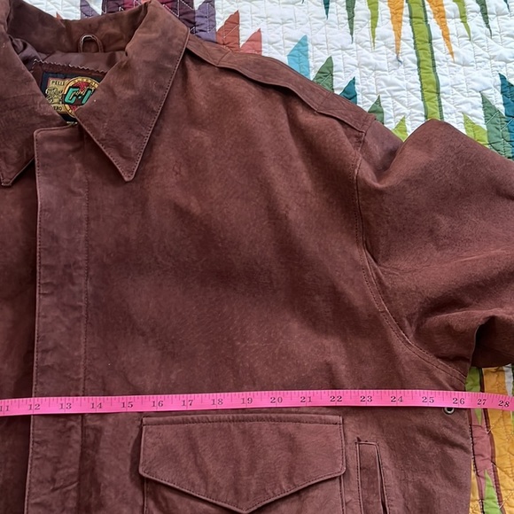 Impeccable Brown Vintage Bomber Sz. L - Picture 12 of 16